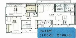 Ohana Town【2階】の間取り
