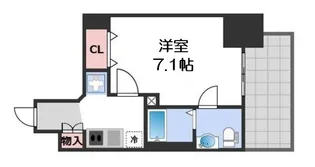 エグゼ大阪城イースト【13階】の間取り