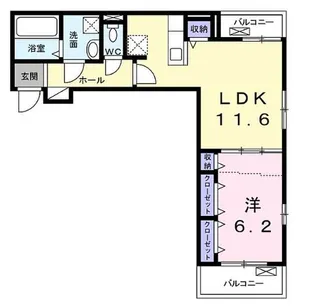 ローレル【1階】の間取り