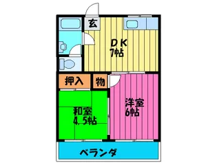大宮マンション【2階】の間取り