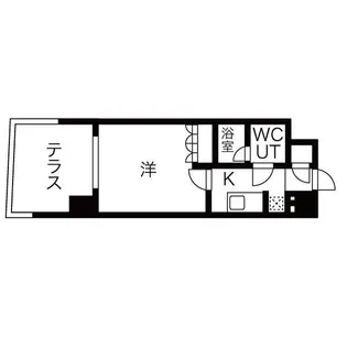 シーズンフラッツ高田馬場リバーサイドサウス【1階】の間取り