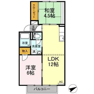 アーバン ツインピア 1棟【2階】の間取り