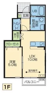 grand parace十二丁目 I(グランドパレス)【1階】の間取り