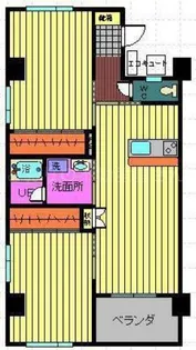 フュージョン大橋【3階】の間取り