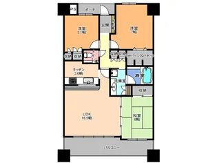 ベルコート【3階】の間取り