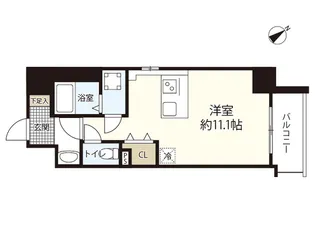 ブランシエスタ河原町【4階】の間取り