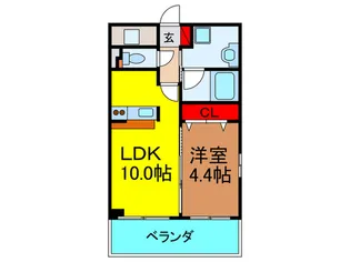PRESTANCE香里【5階】の間取り