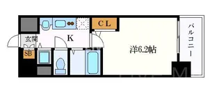 プレサンス名古屋STATIONビジュ【6階】の間取り