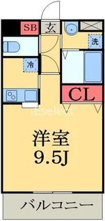 アンブラッセ新検見川【6階】の間取り