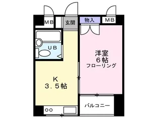 ウォーターシープ【2階】の間取り