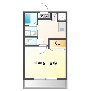 Melrose(メルローズ)【2階】の間取り