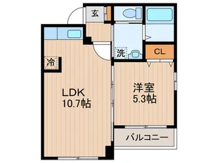 ブランブル-ジュ【1階】の間取り