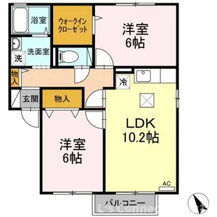 アルス明石台B【2階】の間取り