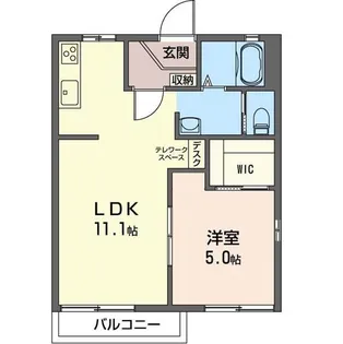 ドミール B【1階】の間取り