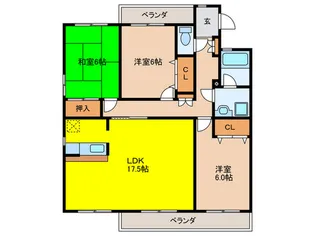 コモ-ド2【2階】の間取り