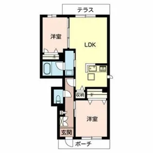 シャーメゾン雅【1階】の間取り