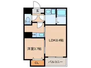 エレガンテブリッサ姪浜駅南【3階】の間取り