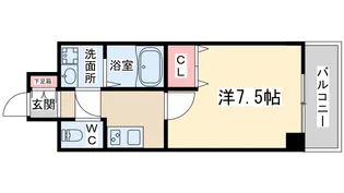 W.O.B UMEDA【4階】の間取り