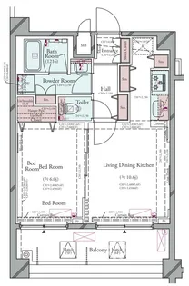プラシア蒲田 THE GRAND RESIDENCE【5階】の間取り