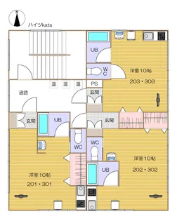 ハイツKata【2階】の間取り
