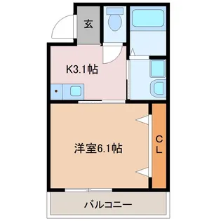 ラ・ターナ本千葉【3階】の間取り