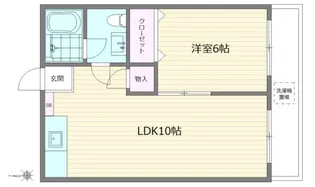 幡ヶ谷コーポラス【6階】の間取り