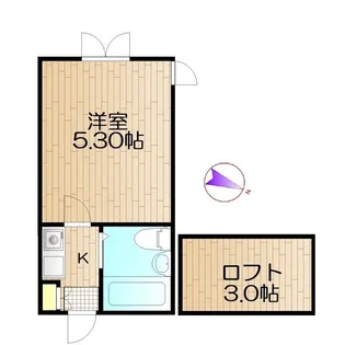 ロマーヌ上尾第一【3階】の間取り