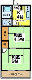 東湖ハイム【1階】の間取り
