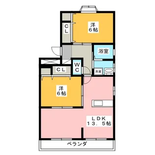 たじまハイツ【1階】の間取り