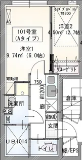 ラヴィエール秋葉原【1階】の間取り