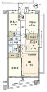 プラウド柏【4階】の間取り