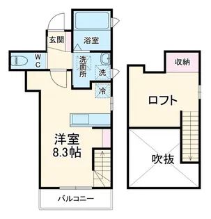 CompassRose【2階】の間取り