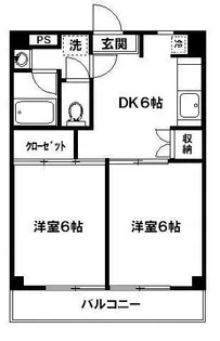 ジュネスK5【2階】の間取り