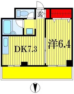 コーポかわせ【3階】の間取り