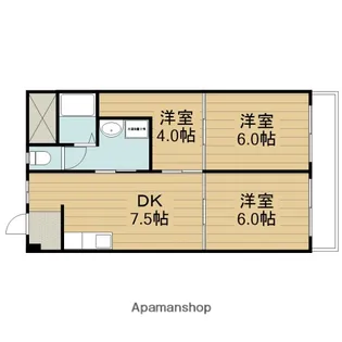 ハイツ西川【1階】の間取り