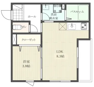 アステラス北仙台弐番館【1階】の間取り