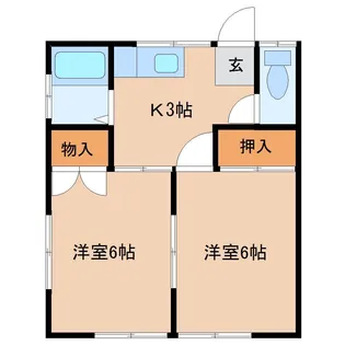 スターハイツ岬【1階】の間取り