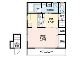 ドミール西初石B棟【2階】の間取り