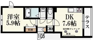 ヴェルデランテ武蔵野【1階】の間取り