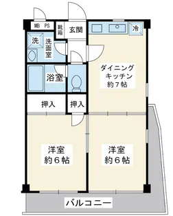 プラザ・ステビア【3階】の間取り