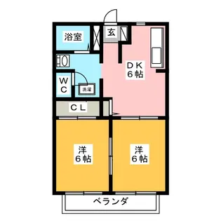 ルミエールシマベ【2階】の間取り