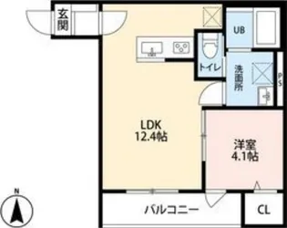 ブランノワール南仙台【1階】の間取り