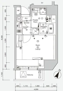 SYFORME JIMBOCHO【4階】の間取り