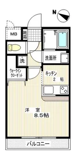 パラドールつつじヶ丘II【4階】の間取り
