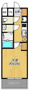 メインステージ大阪 North Mark【9階】の間取り