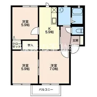 サングリーンオオタ【2階】の間取り