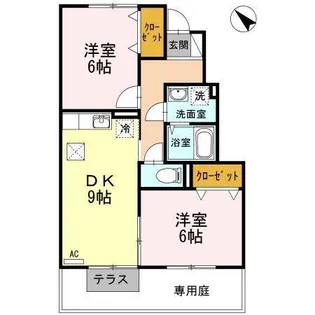 アクエリアス【1階】の間取り