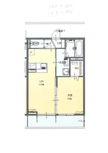 Liberty Bell 紺屋町【2階】の間取り