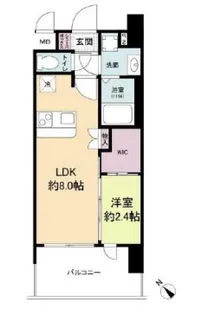 セレニテ阿波座ミラク【12階】の間取り