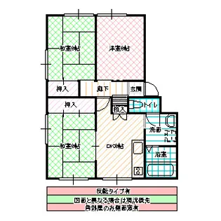 レイクヒルズ【2階】の間取り